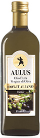 Aulus extravirgin olive oil bottle 100% Italian