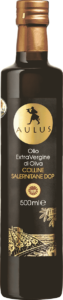 Bottiglia di olio extravergine di oliva AULUS Colline Salernitane DOP
