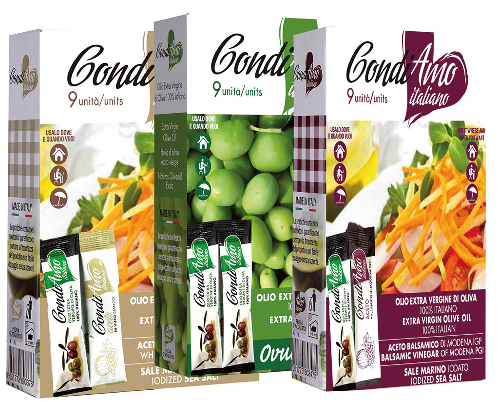 Condiamo Italiano Tris of Single-Serving Packs